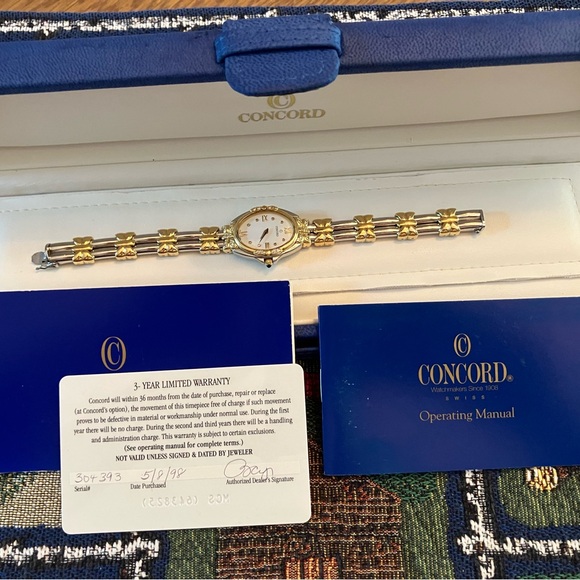 Concord Unique Papillon Butterfly Diamond 18K and Stainless Steel Quartz Watch - Picture 11 of 11